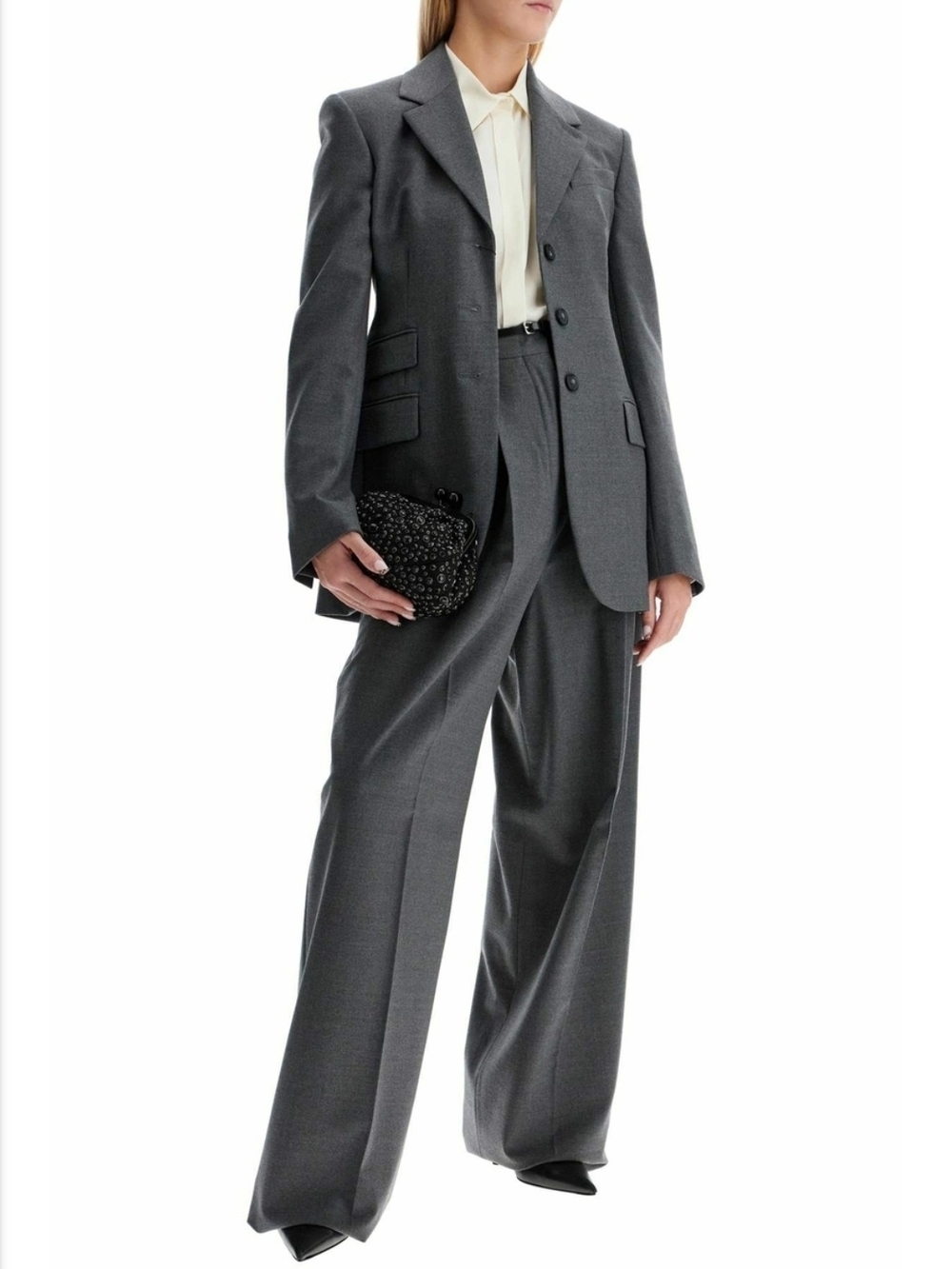 Sportmax Kiens12 Oversized Tailored Over Pants NWT Wide-Leg Statement Trousers 8